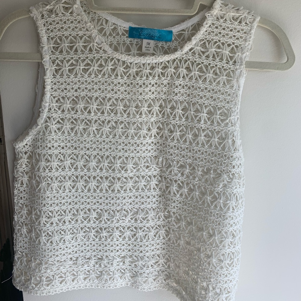White tank top